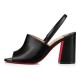 Christian Louboutin Pigasling 85mm Leather Sandals Black Women