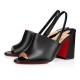 Christian Louboutin Pigasling 85mm Leather Sandals Black Women