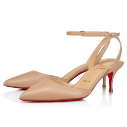 Christian Louboutin Rivieraqueen 55mm Nappa Pumps Nude 1 Women