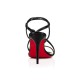 Christian Louboutin Selima 85mm Calf Strappy Sandals Black Women