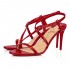 Christian Louboutin Selima 85mm Calf Ali Strappy Sandals Red Women