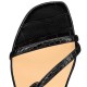 Christian Louboutin Selima Calf Flat Sandals Black Women