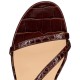 Christian Louboutin Selima Calf Ali Flat Sandals Brown Women