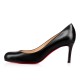 Christian Louboutin Simple Pump 70mm Leather Pumps Black Women