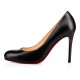 Christian Louboutin Simple Pump 100mm Leather Pumps Black Women