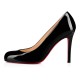 Christian Louboutin Simple Pump 100mm Patent Leather Pumps Black Women