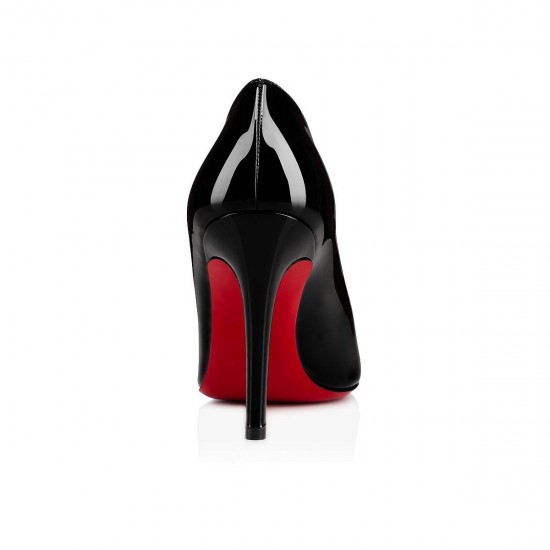 Christian Louboutin Simple Pump 100mm Patent Leather Pumps Black Women