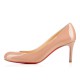 Christian Louboutin Simple Pump 70mm Patent Leather Pumps Nude Women