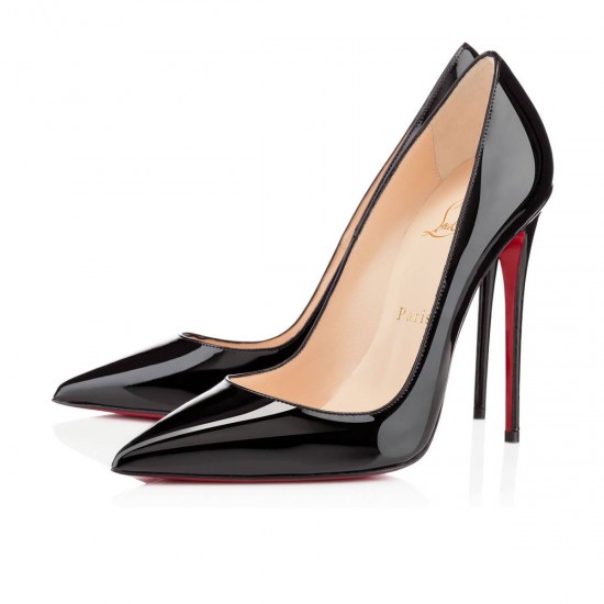 Christian Louboutin So Kate 120mm Patent Leather Pumps Black Women