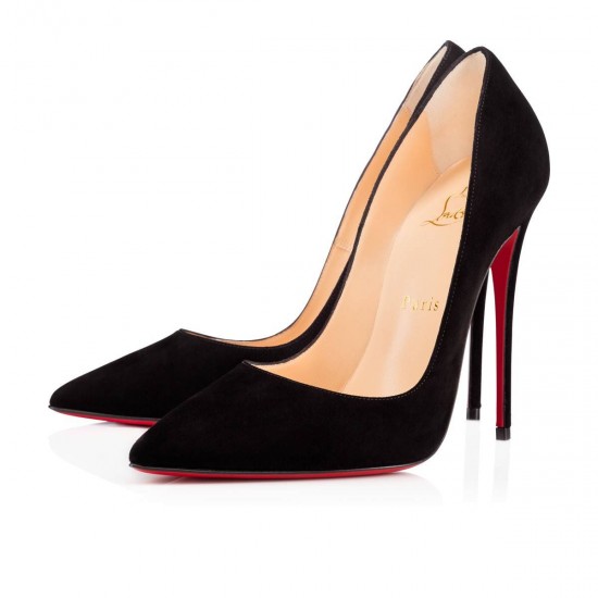 Christian Louboutin So Kate 120mm Suede Pumps Black Women