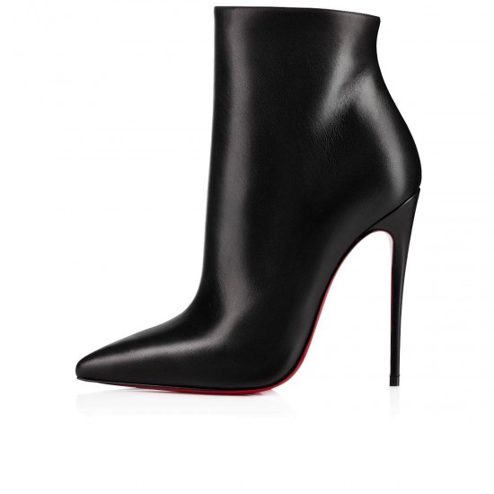 Christian Louboutin So Kate Booty 100mm Leather Ankle Boots Black Women