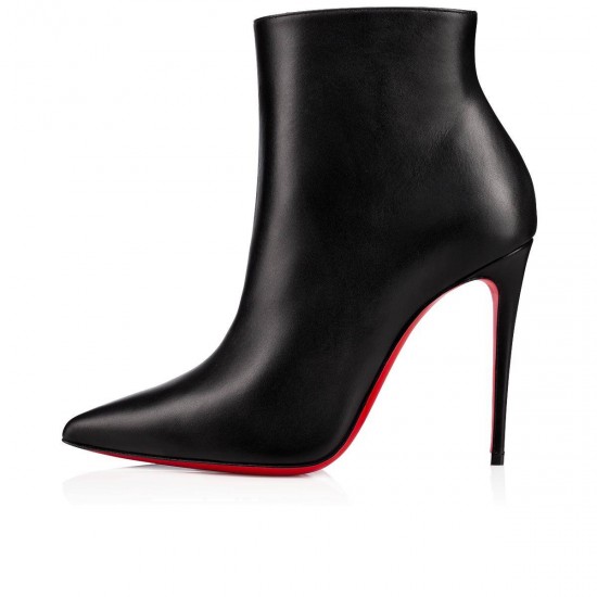 Christian Louboutin So Kate Booty 100mm Leather Ankle Boots Black Women