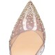 Christian Louboutin Spikaqueen 100mm Pvc Sandals Nude Women