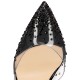 Christian Louboutin Spikaqueen 100mm Pvc Sandals Version Black Women