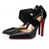 Christian Louboutin Strapscotch 100mm Calf Pumps Black Women