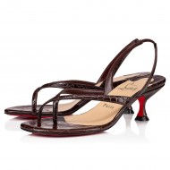 Christian Louboutin Taralita 55mm Calf Ali Sandals Brown Women