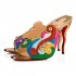 Christian Louboutin Thimpumule 100mm Crepe Satin Mules Version Multi Women