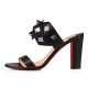 Christian Louboutin Tina In The Desert 85mm Leather Sandals Black Women