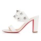 Christian Louboutin Tina In The Desert 85mm Calf Leather Sandals White Women