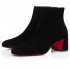 Christian Louboutin Turela 55mm Suede Ankle Boots Black Women