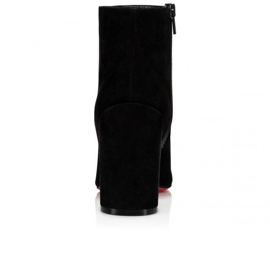 Christian Louboutin Turela 85mm Suede Ankle Boots Black Women