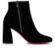 Christian Louboutin Turela 85mm Suede Ankle Boots Black Women