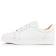 Christian Louboutin Vieira Leather Low Top Sneakers Bianco Women