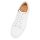 Christian Louboutin Vieira Leather Low Top Sneakers Bianco Women