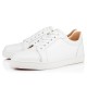 Christian Louboutin Vieira Leather Low Top Sneakers Bianco Women