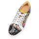 Christian Louboutin Vieira Spikes Orlato Patent Leather Low Top Sneakers Multi Women